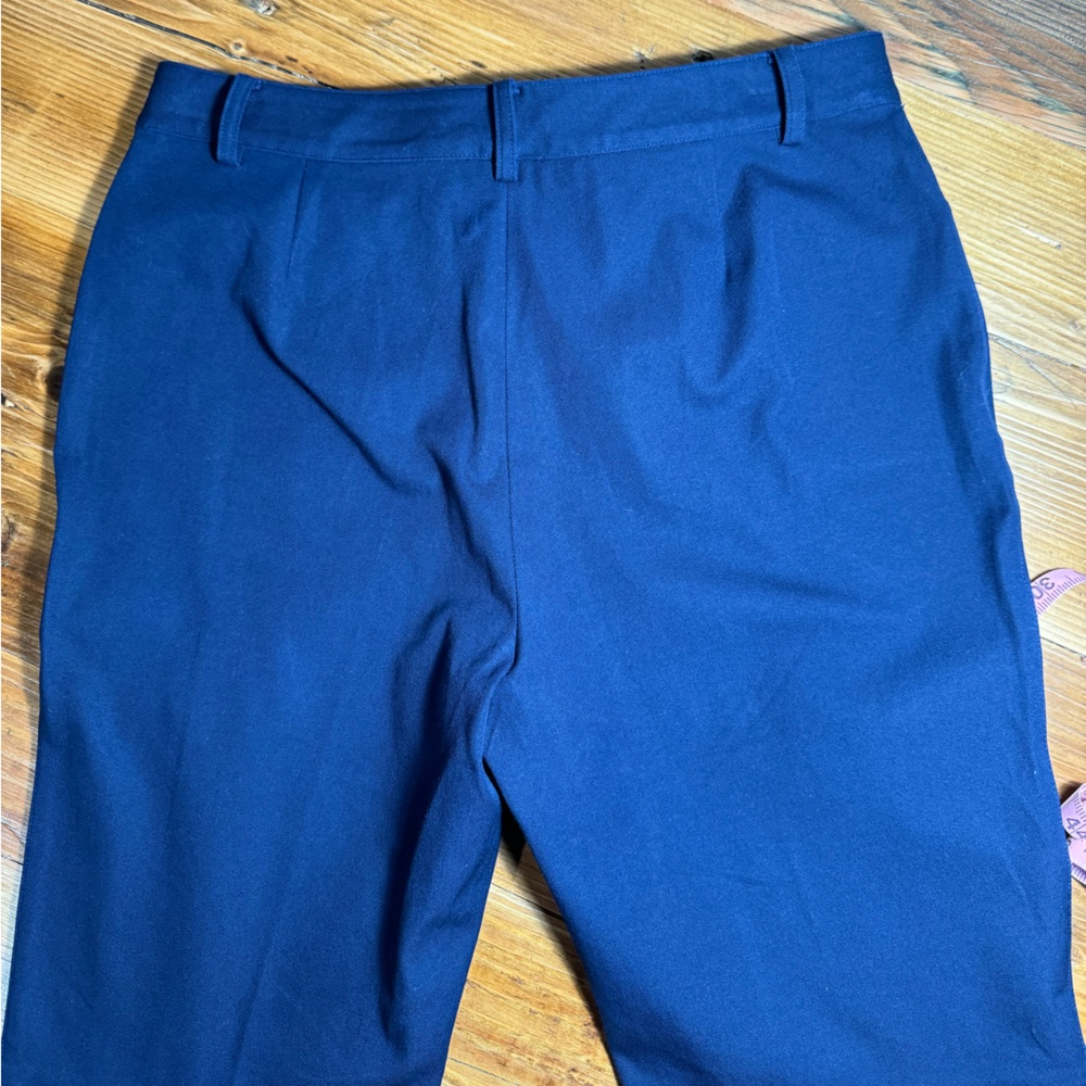 Lauren Ralph Lauren Women’s Stretch Cotton Spandex Navy Blue Straight leg pant 8 - Picture 13 of 13